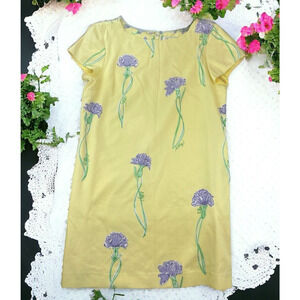 VTG Lilly Pulitzer Sheath Dress Women’s Sz 8 Floral Boho Bloomcore Pockets